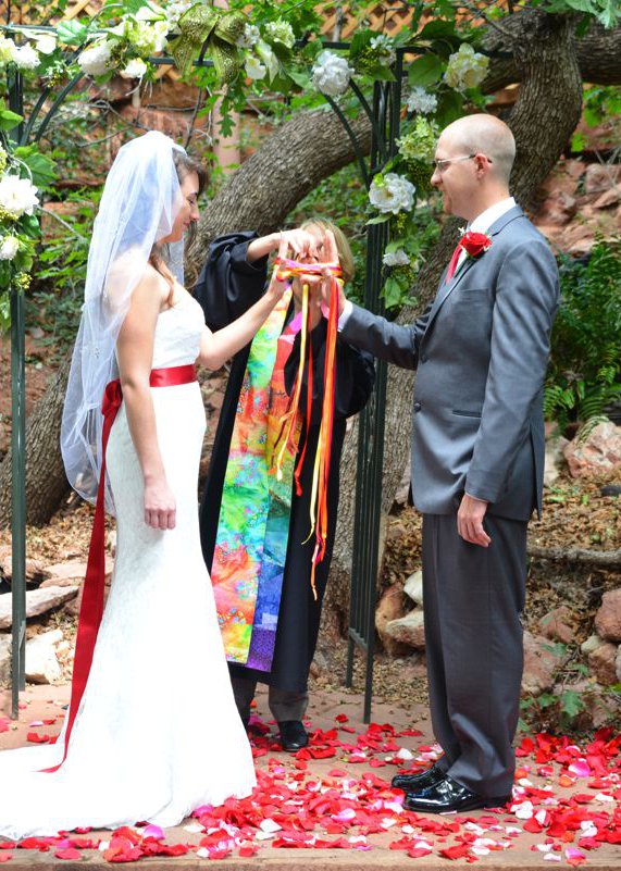 Ribbon Wedding Ceremony at Pikes Peak, Manitou Springs, Colorado