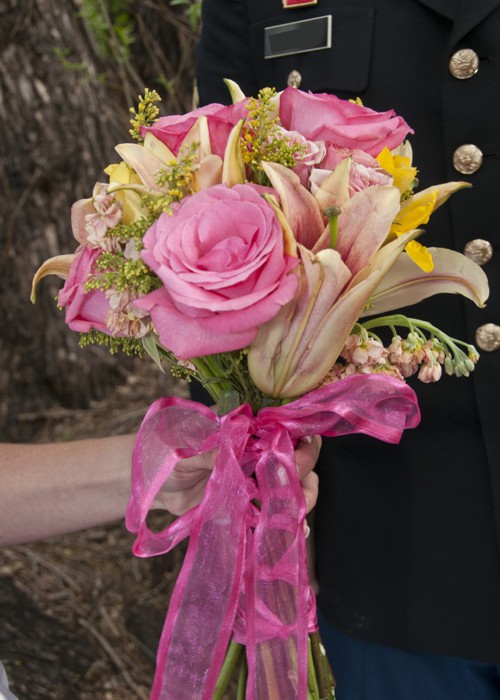 Bridal Bouquet and Flowers at A Pikes Peak Wedding