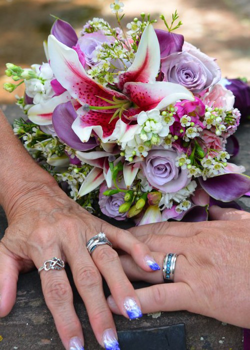 Bridal Bouquet and Flowers at A Pikes Peak Wedding