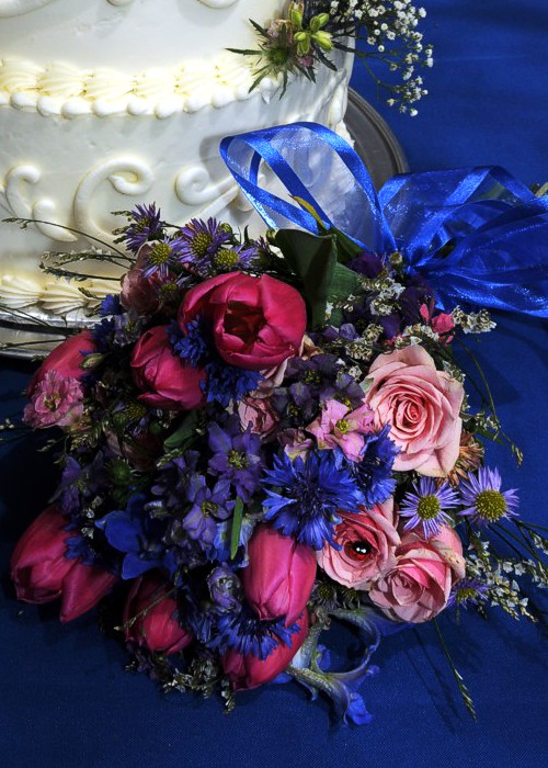 Bridal Bouquet and Flowers at A Pikes Peak Wedding