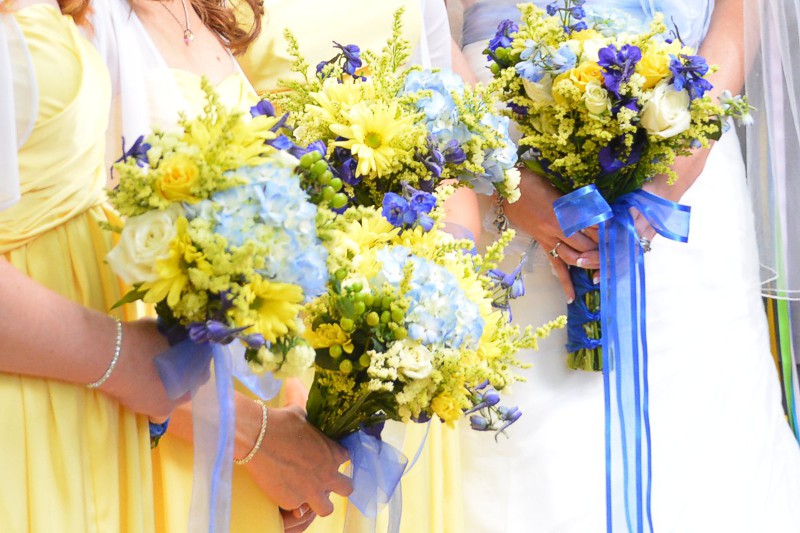 Bridal Bouquet and Flowers at A Pikes Peak Wedding